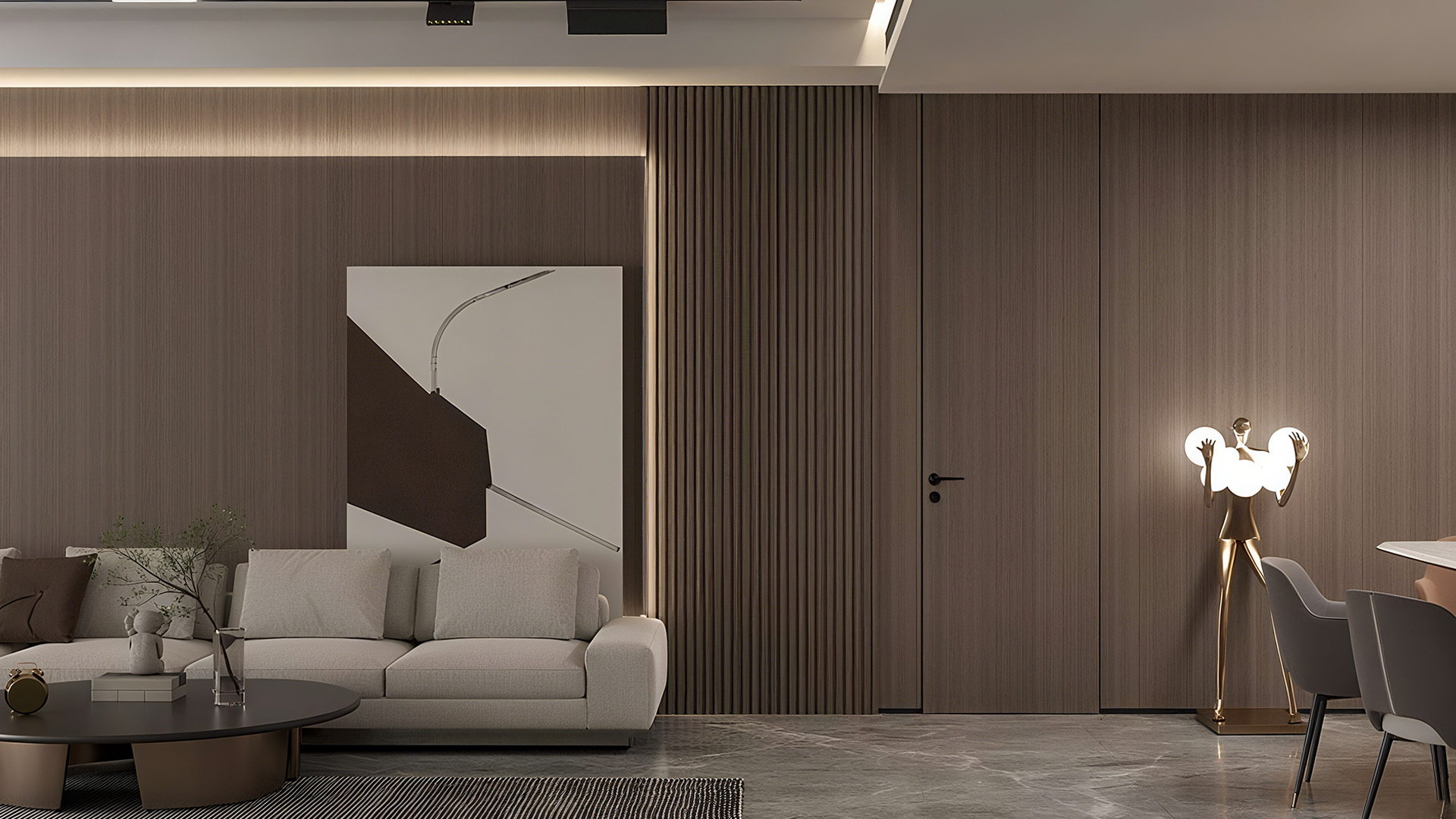 المنازل الراقية تستخدم أبواب الخشب كوان يو